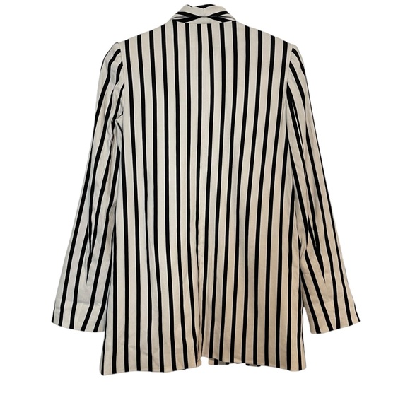 Alice + Olivia Striped Oversized Blazer Black White Size XS - Picture 6 of 13